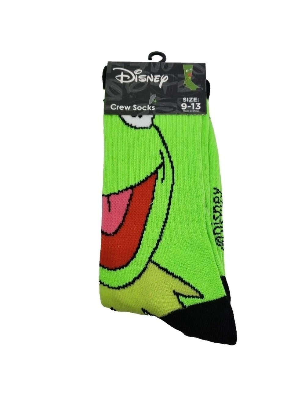 4 /$25 Kermit the Frog Crew Socks Unisex The Muppets Jim Henson
